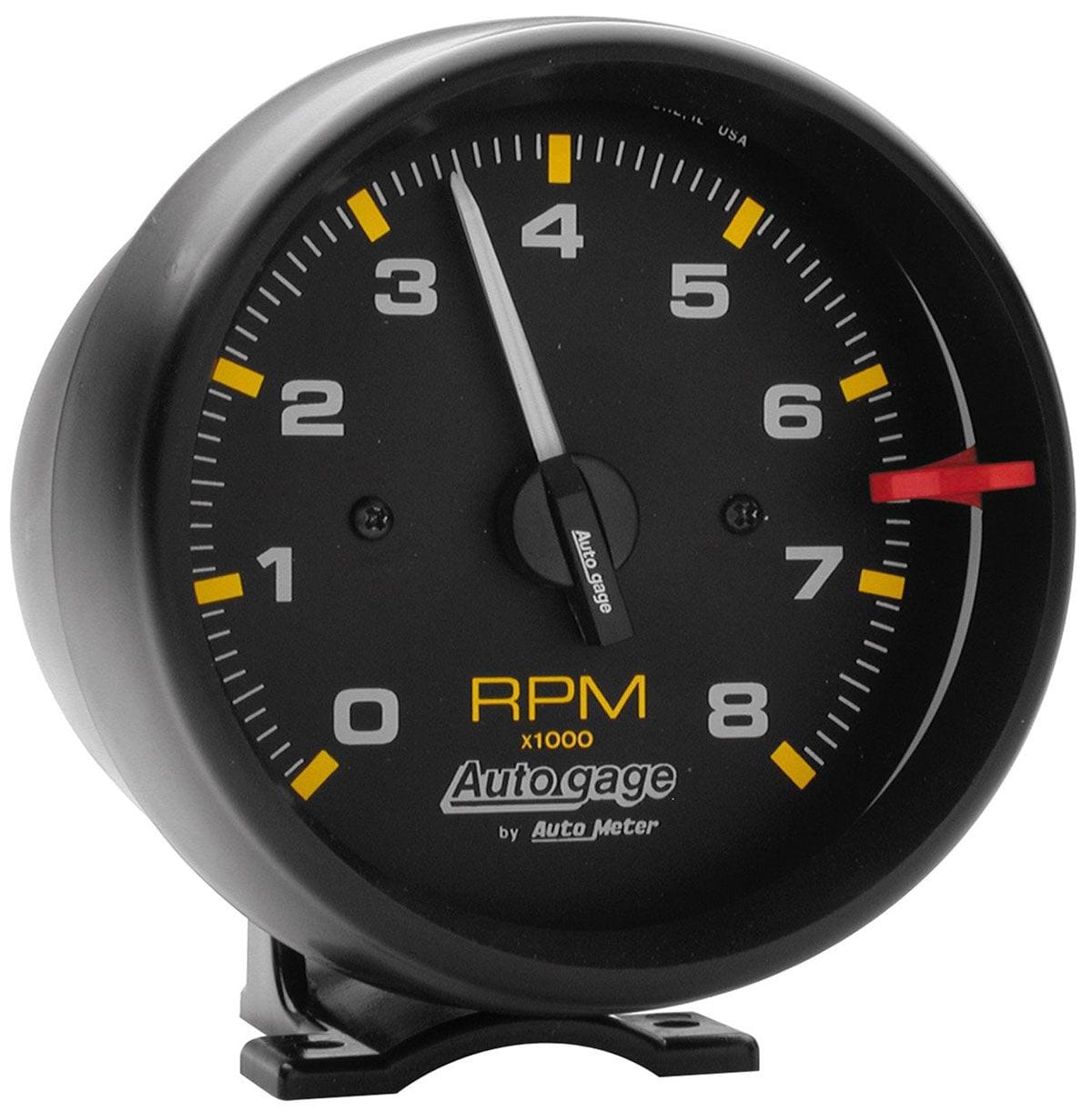 AUTOMETER 3-3/4", Pedestal Mount, Black Case and Bezel, Black Dial, 0-8,000 rpm Auto Meter Auto gage Tachometer AU2300 SR