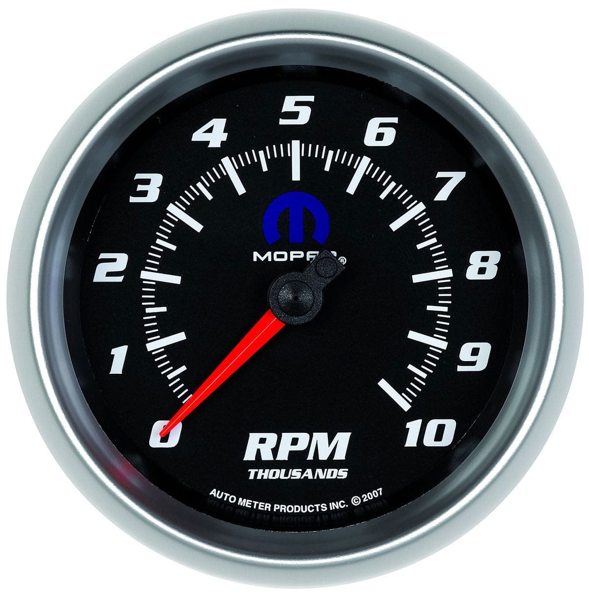 AUTOMETER 3-3/8", Black Dial/Silve Bezel, 0-10,000 rpm, Electrical, In-Dash Auto Meter Mopar Tachometer AU880024 SR