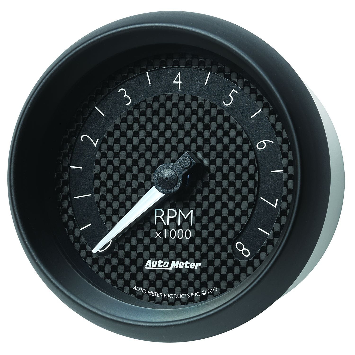 AUTOMETER 3-3/8", In-Dash, Black Carbon Fiber Dial, 0-8,000 rpm Auto Meter GT Series Tachometer AU8097 SR
