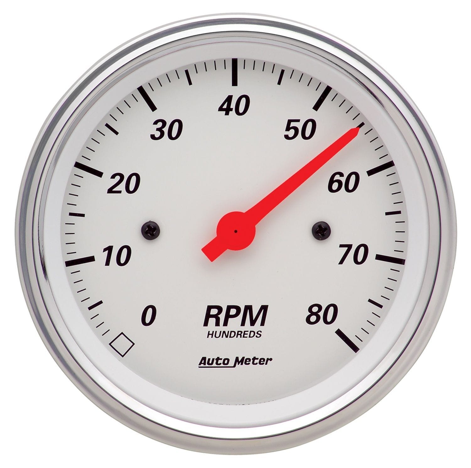 AUTOMETER 3-3/8", In-Dash, Electric, 0-8,000 rpm Auto Meter Arctic White Tachometer AU1390 SR