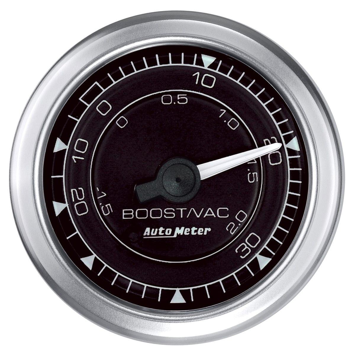 AUTOMETER 30 In/hg - 30 psi Auto Meter Chrono Series 2-1/16" Mechanical Vacuum / Boost Gauge AU8103 SR