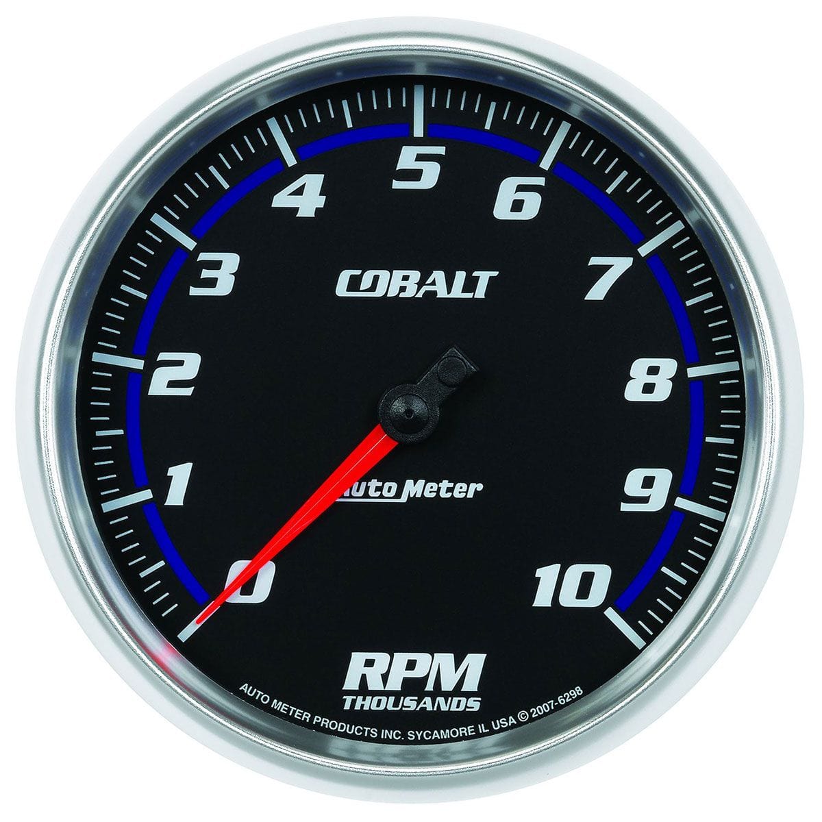 AUTOMETER 5", In-Dash, 0-10,000 rpm Auto Meter Cobalt Series Tachometer AU6298 SR