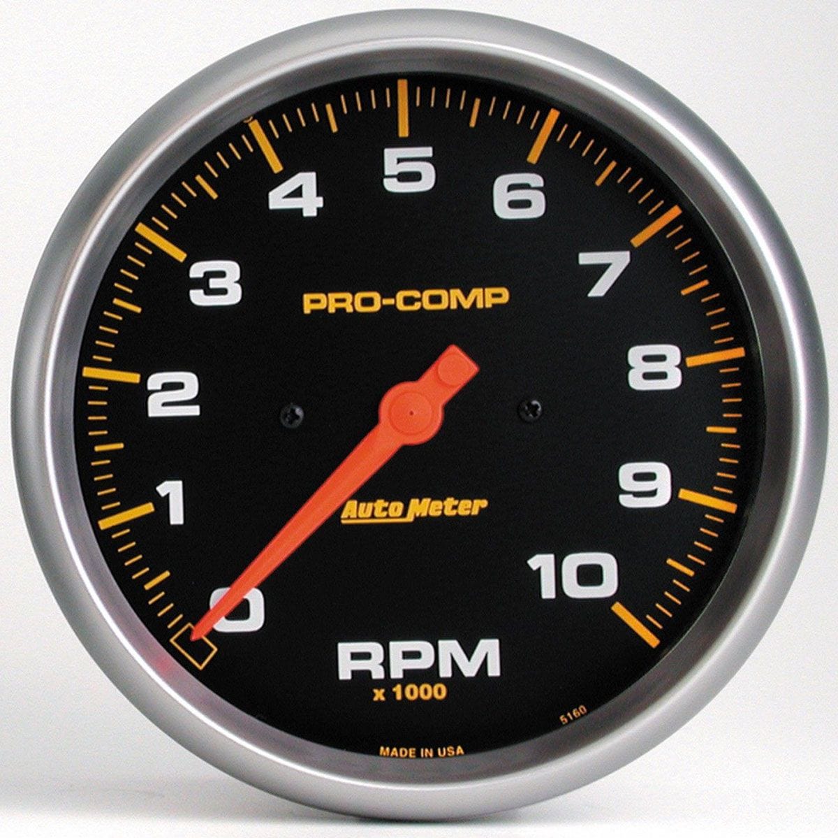 AUTOMETER 5", In-Dash, Electric, 0-10,000 rpm Auto Meter Pro-Comp Series Tachometer AU5160 SR