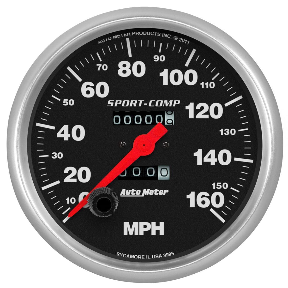 AUTOMETER 5", In-Dash, Mechanical, 0-160 mph Auto Meter Sport-Comp Series Speedometer AU3995 SR