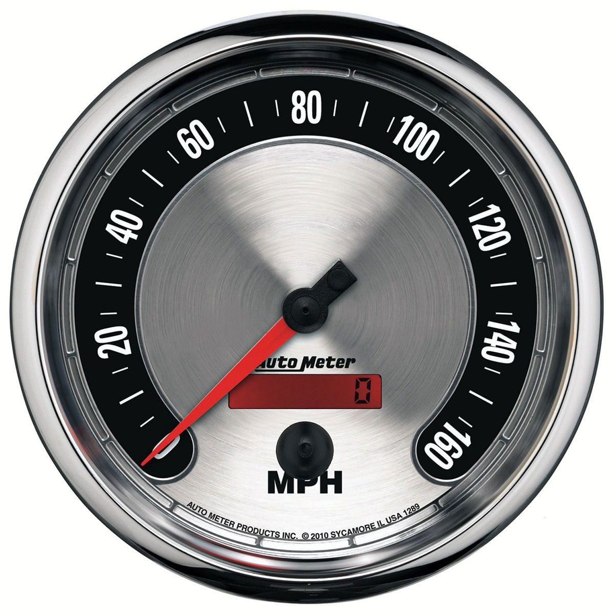 AUTOMETER 5", In-Dash, Programmable, 0-160 mph Auto Meter American Muscle Speedometer AU1289 SR