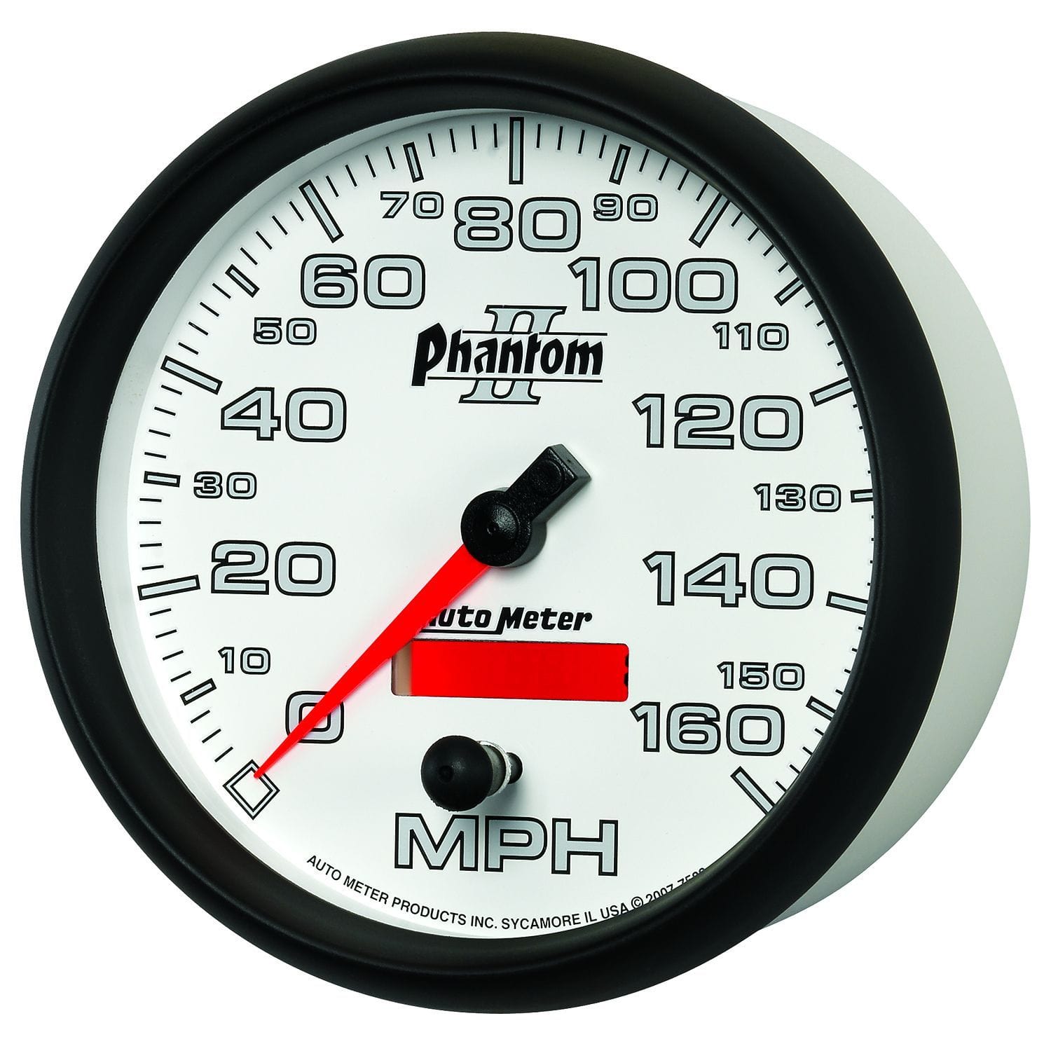 AUTOMETER 5", In-Dash, Programmable, 0-160 mph Auto Meter Phantom II Series Speedometer AU7589 SR