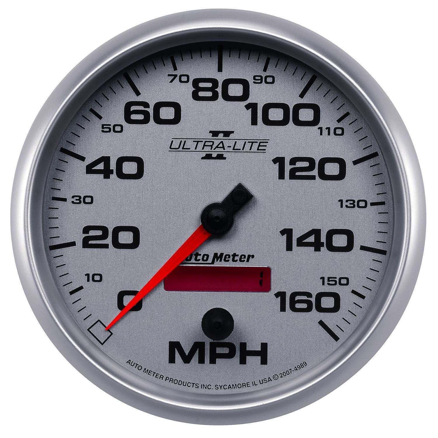 AUTOMETER 5", In-Dash, Programmable, 0-160 mph Auto Meter Ultra-Lite II Series Speedometer AU4989 SR