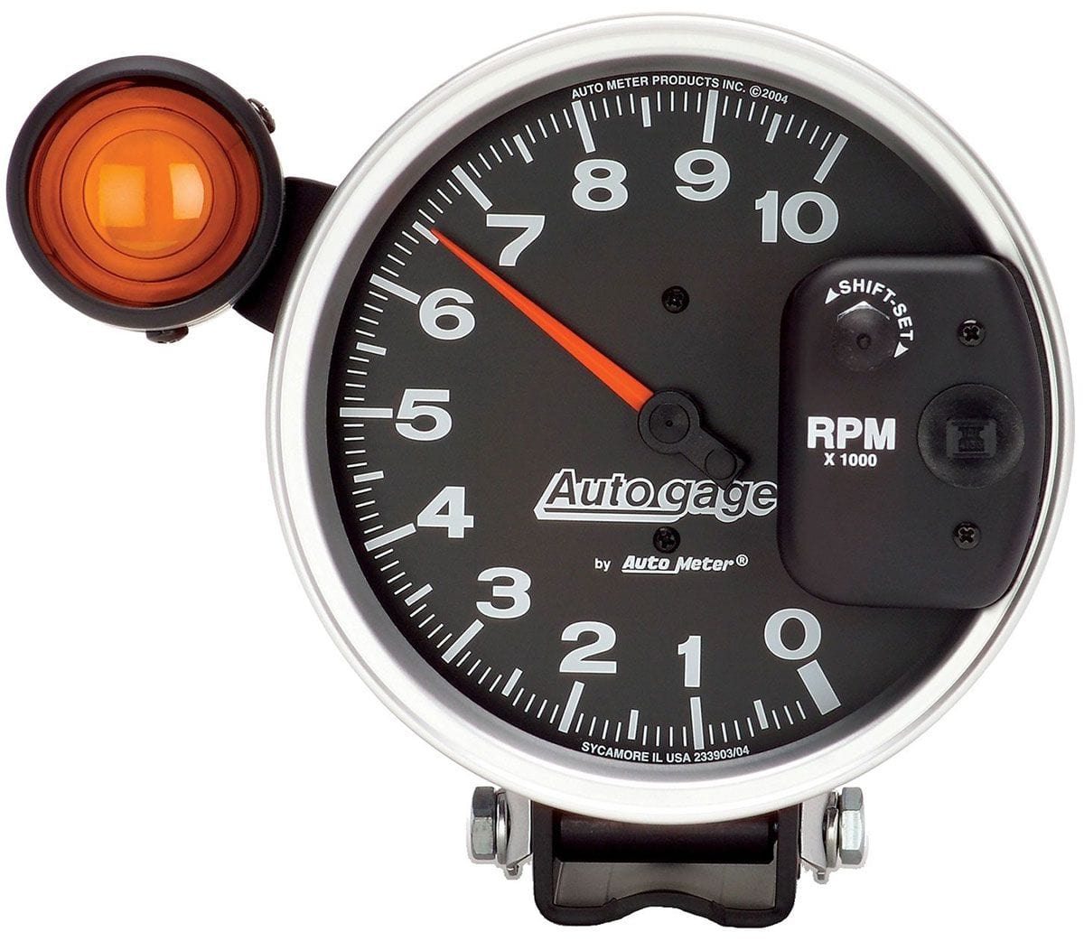 AUTOMETER 5", Pedestal Mount, 0-10,000 rpm Auto Meter Auto gage Monster Shift-Lite Tachometer AU233904 SR