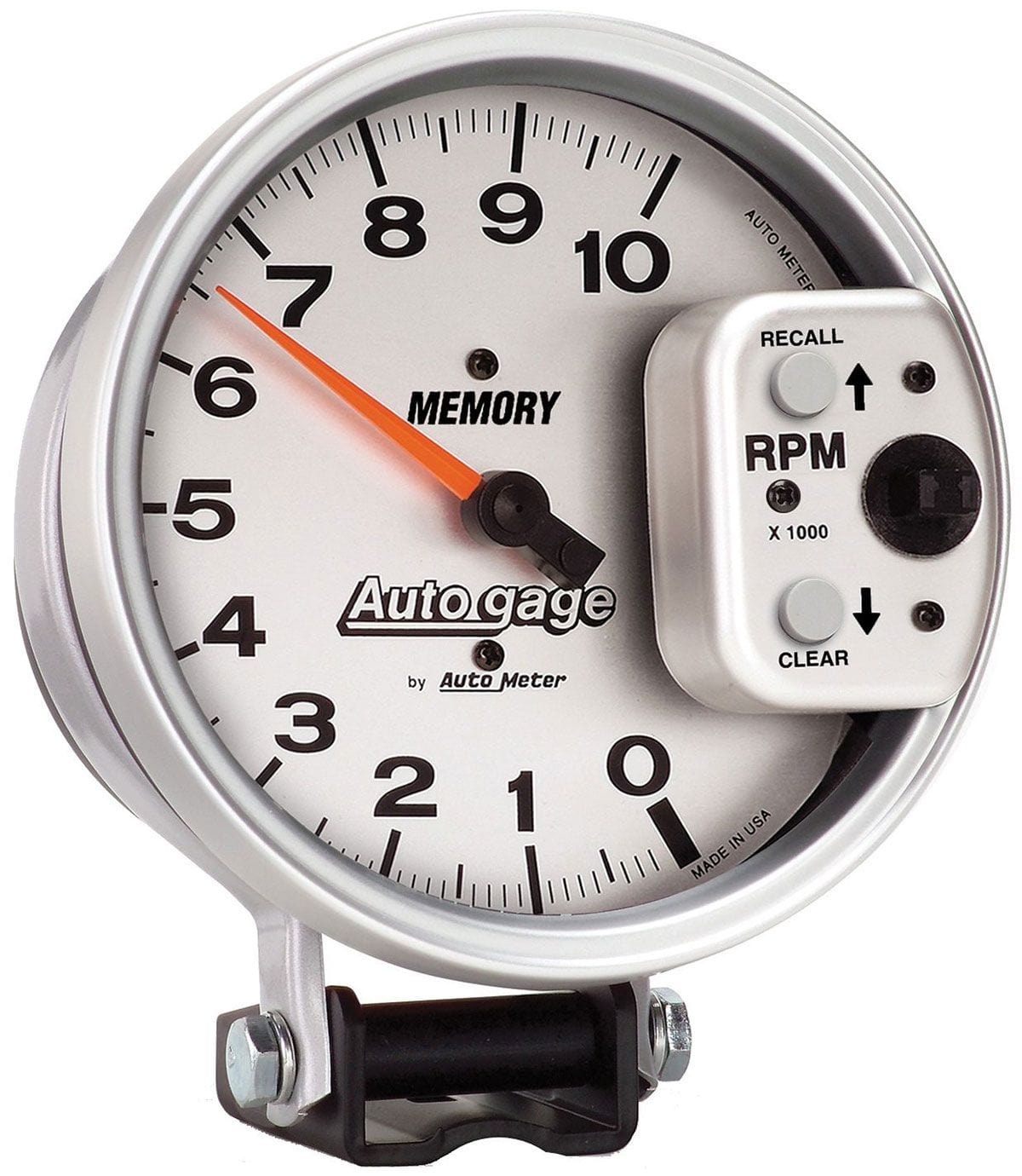 AUTOMETER 5", Pedestal Mount, Memory, Silver, 0-10,000 rpm Auto Meter Auto gage Tachometer AU233907 SR