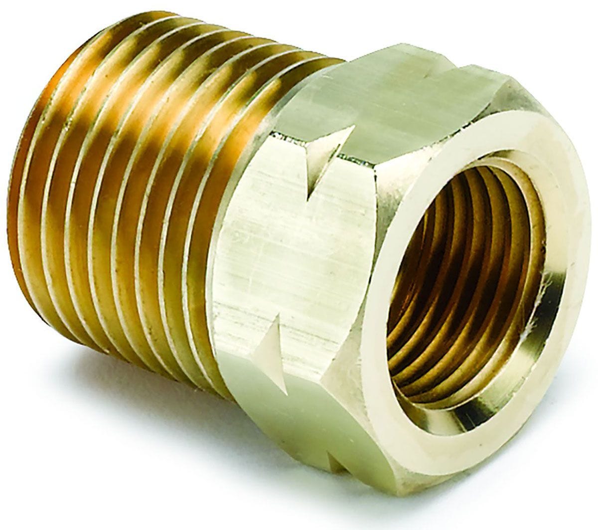 AUTOMETER Brass 1/2" NPT for Auto gage Mechanical gauge. Auto Meter Temperature Adapter AU2372 SR