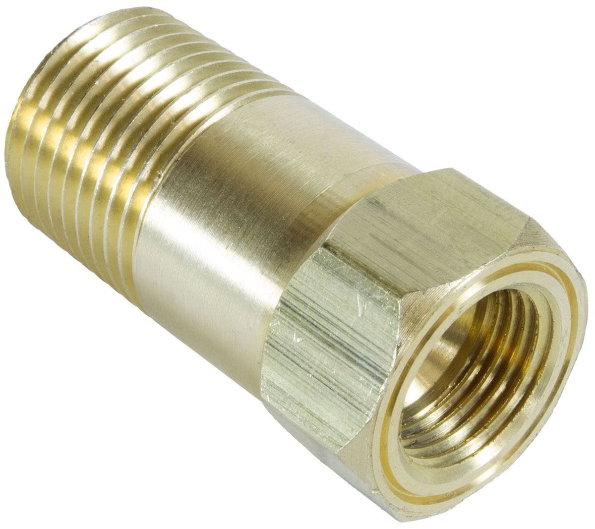AUTOMETER Brass male 1/2" NPT Extension fitting. Auto Meter Temperature Adapter AU2270 SR