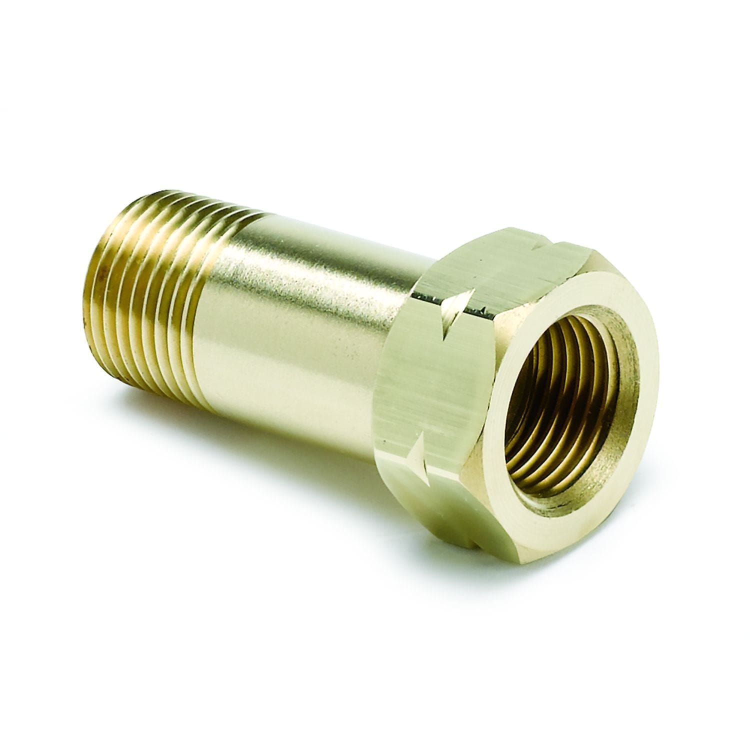 AUTOMETER Brass male 3/8" NPT Extension fitting for Auto gage Mechanical gauge. Auto Meter Temperature Adapter AU2373 SR
