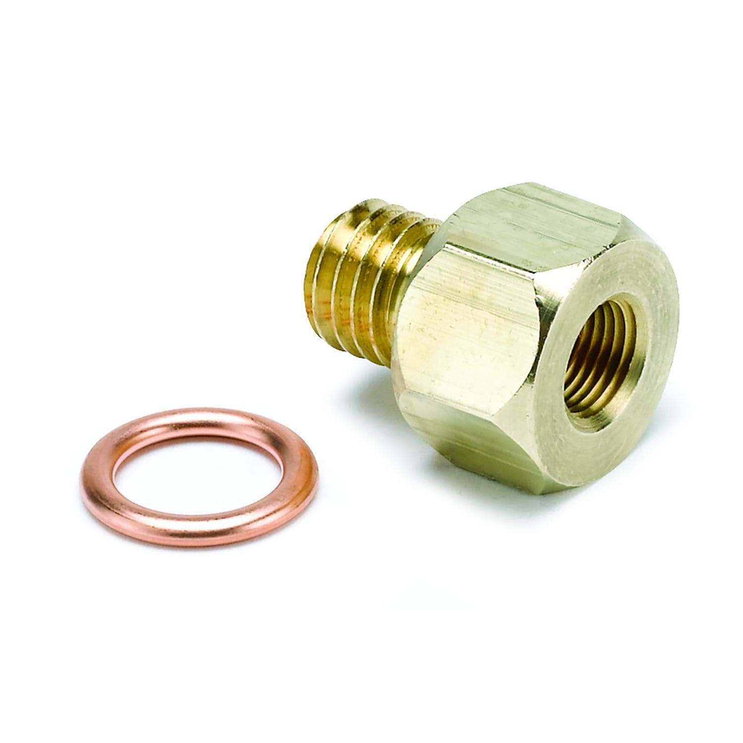 AUTOMETER Brass male M12x1.75 fitting to 1/8" NPT female thread. Auto Meter Temperature Metric Adapter AU2278 SR