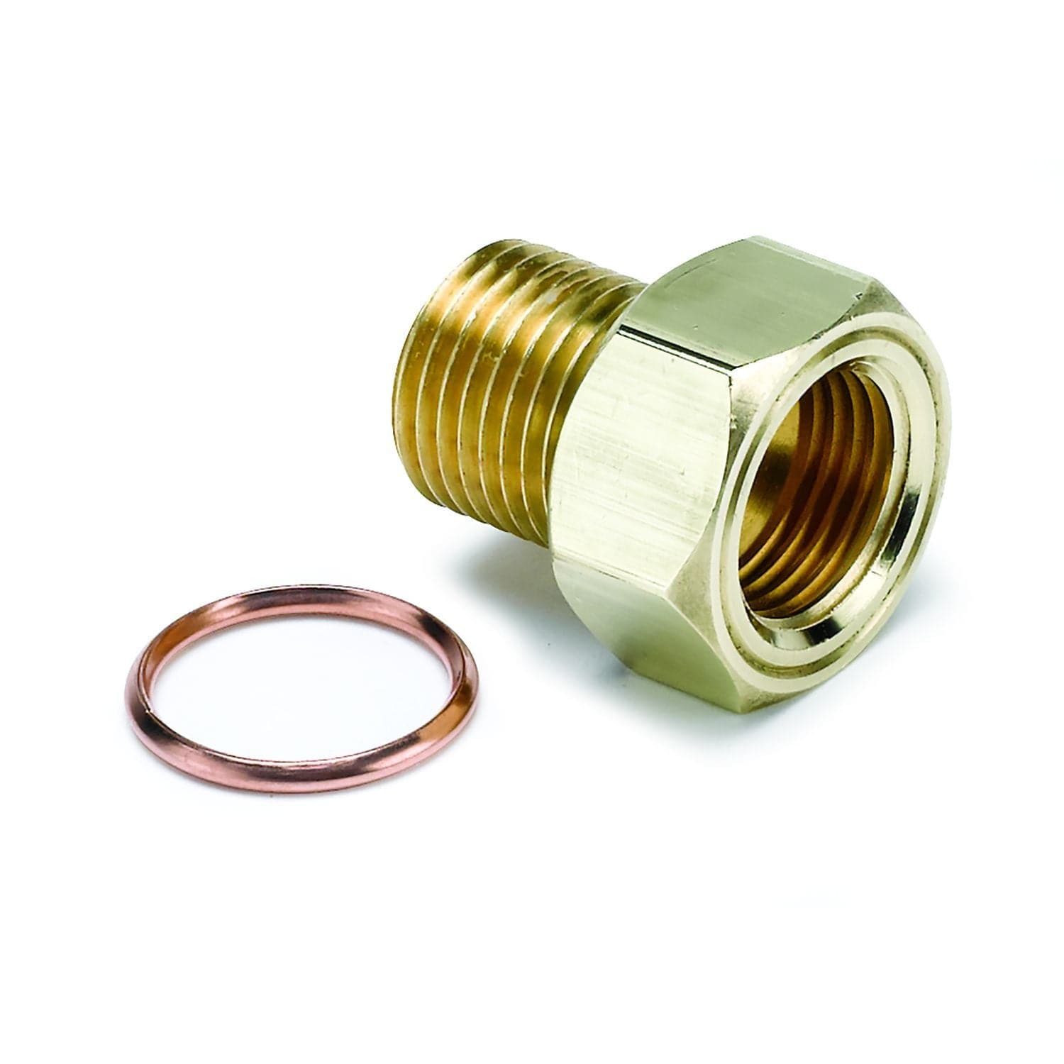 AUTOMETER Brass male M16x1.5 fitting to 5/8"-18 UNF female thread. Auto Meter Temperature Metric Adapter AU2275 SR