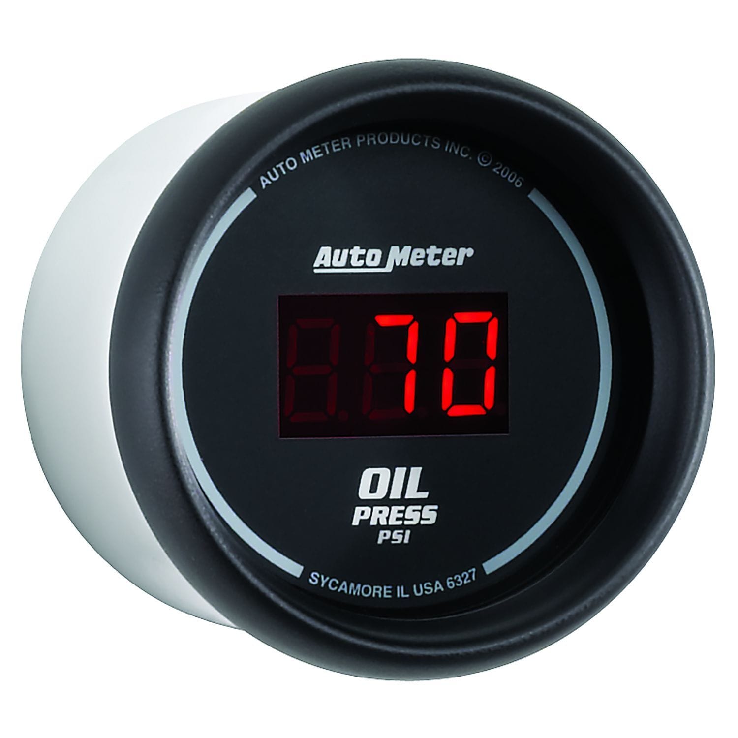 AUTOMETER Digital, In-dash, 2-1/16", 0-100 psi Auto Meter Sport-Comp Digital Series Oil Pressure Gauge AU6327 SR