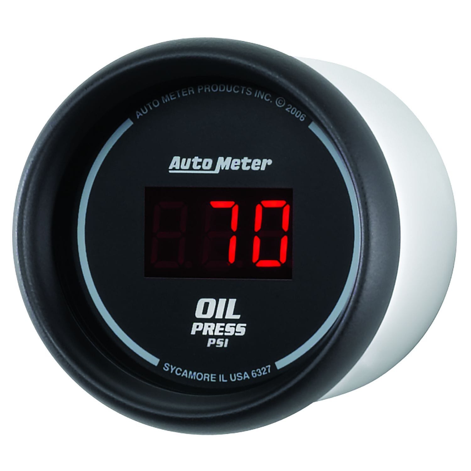 AUTOMETER Digital, In-dash, 2-1/16", 0-100 psi Auto Meter Sport-Comp Digital Series Oil Pressure Gauge AU6327 SR
