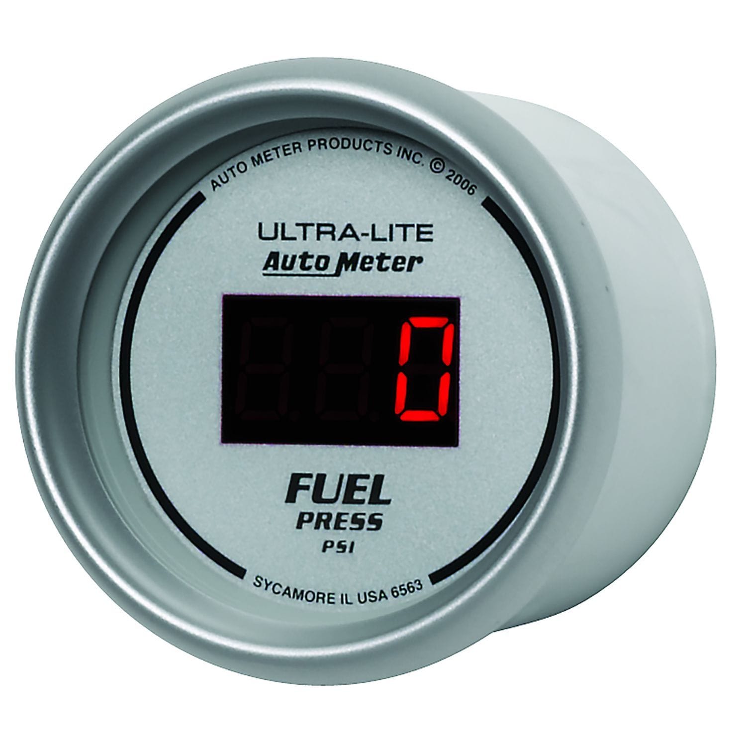AUTOMETER Digital, In-dash, 2-1/16", 0-100 psi Auto Meter Ultra-Lite Digital Series Fuel Pressure Gauge AU6563 SR