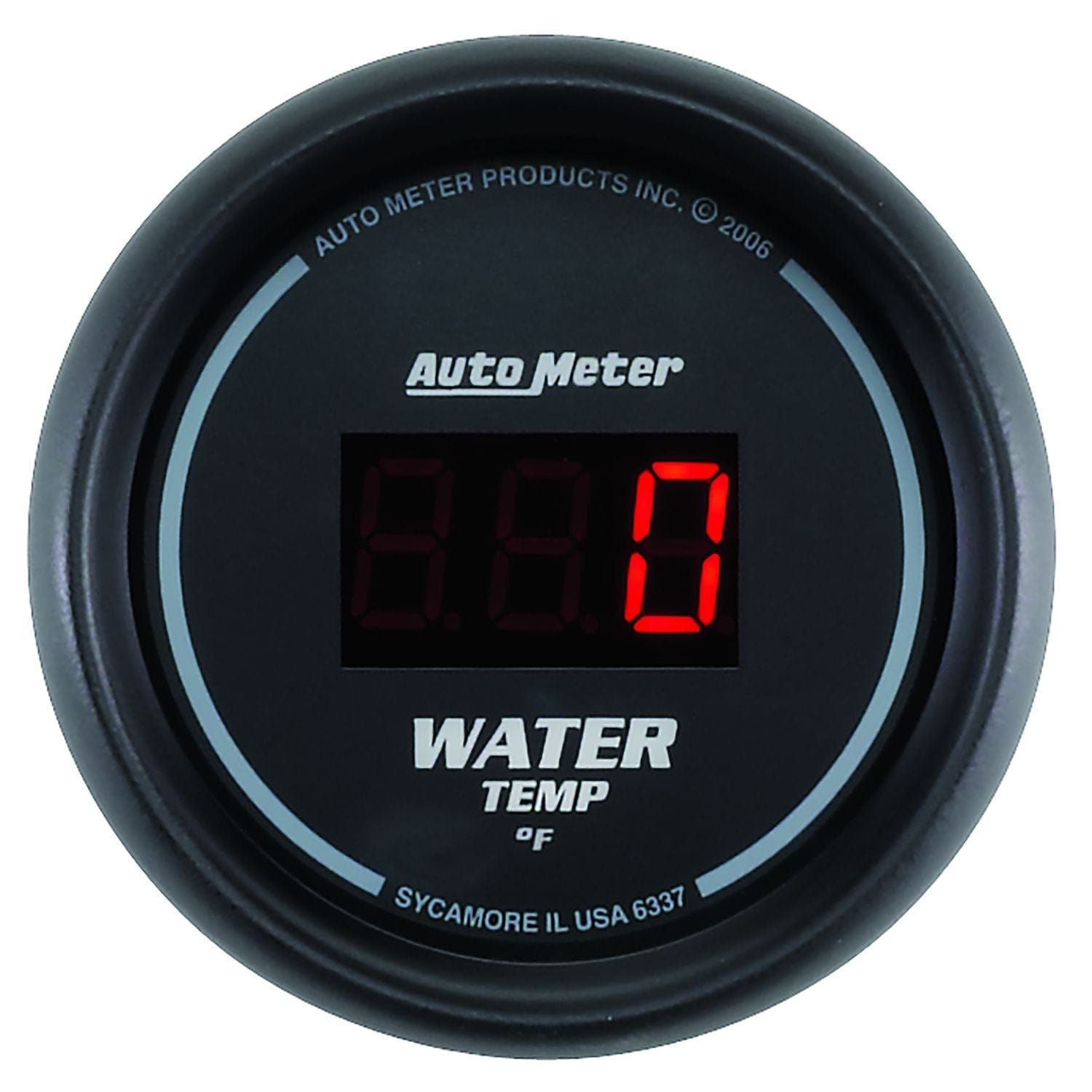 AUTOMETER Digital, In-dash, 2-1/16", 0-300°F Auto Meter Sport-Comp Digital Series Water Temperature Gauge AU6337 SR