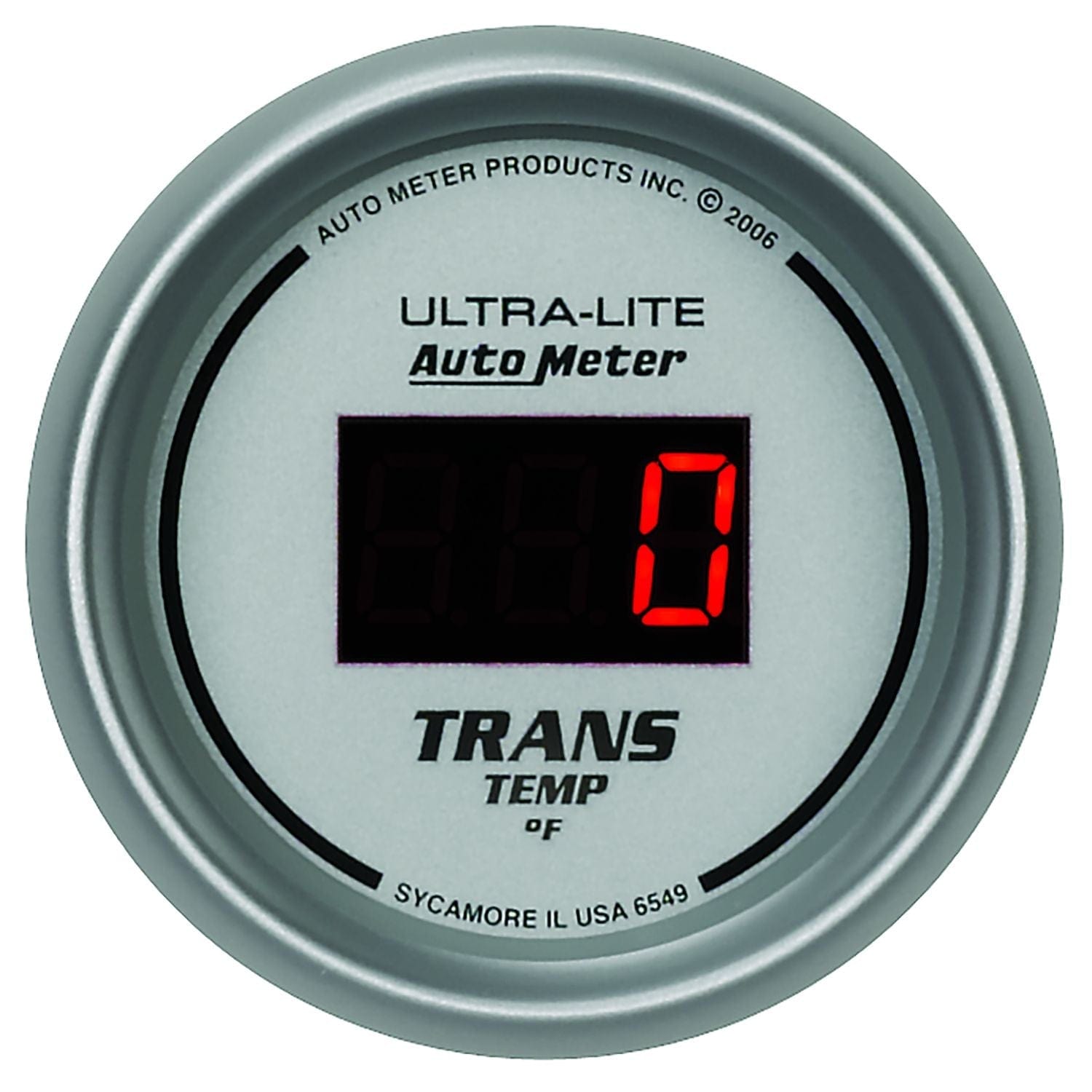 AUTOMETER Digital, In-dash, 2-1/16", 0-300°F Auto Meter Ultra-Lite Digital Series Transmission Temperature Gauge AU6549 SR
