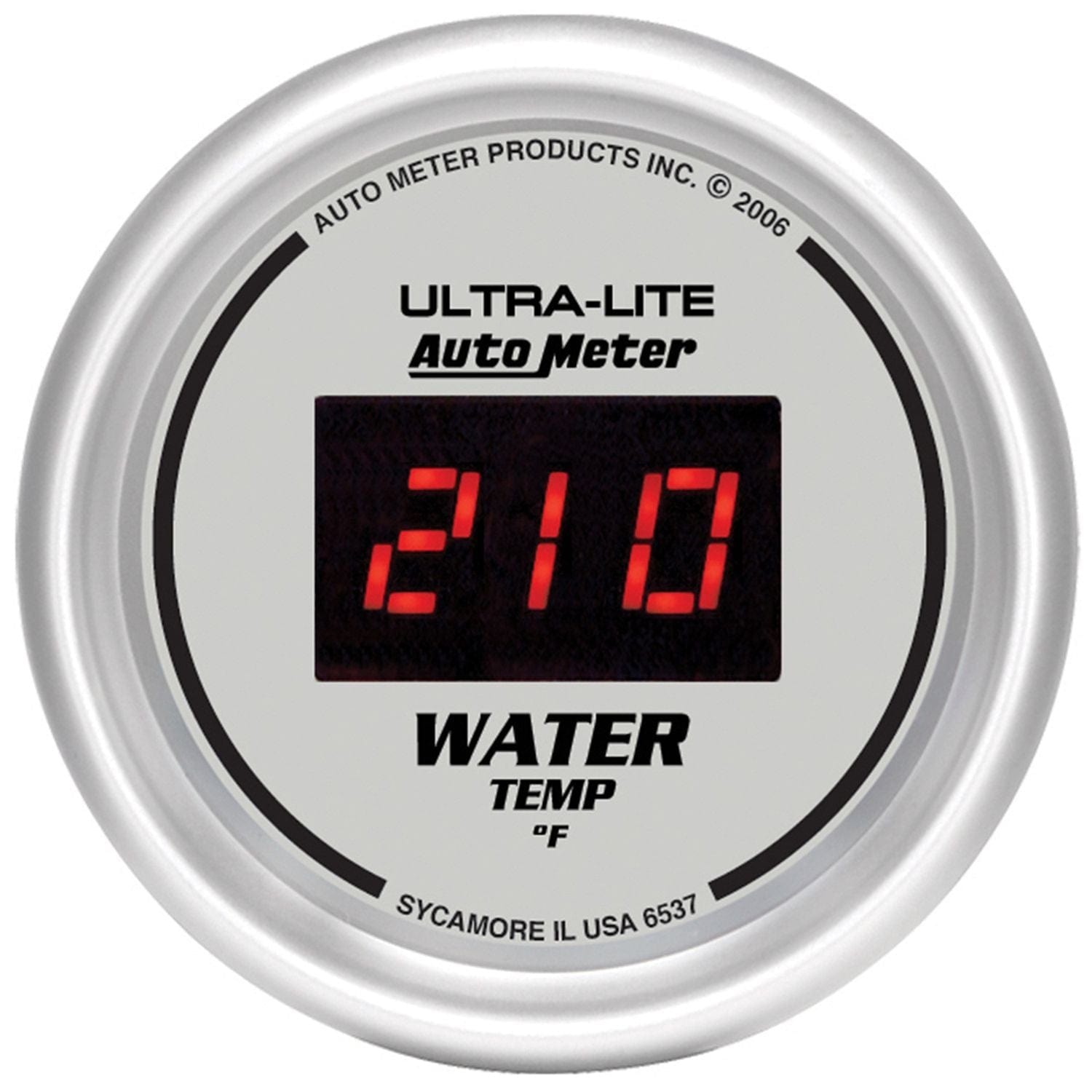 AUTOMETER Digital, In-dash, 2-1/16", 0-300°F Auto Meter Ultra-Lite Digital Series Water Temperature Gauge AU6537 SR