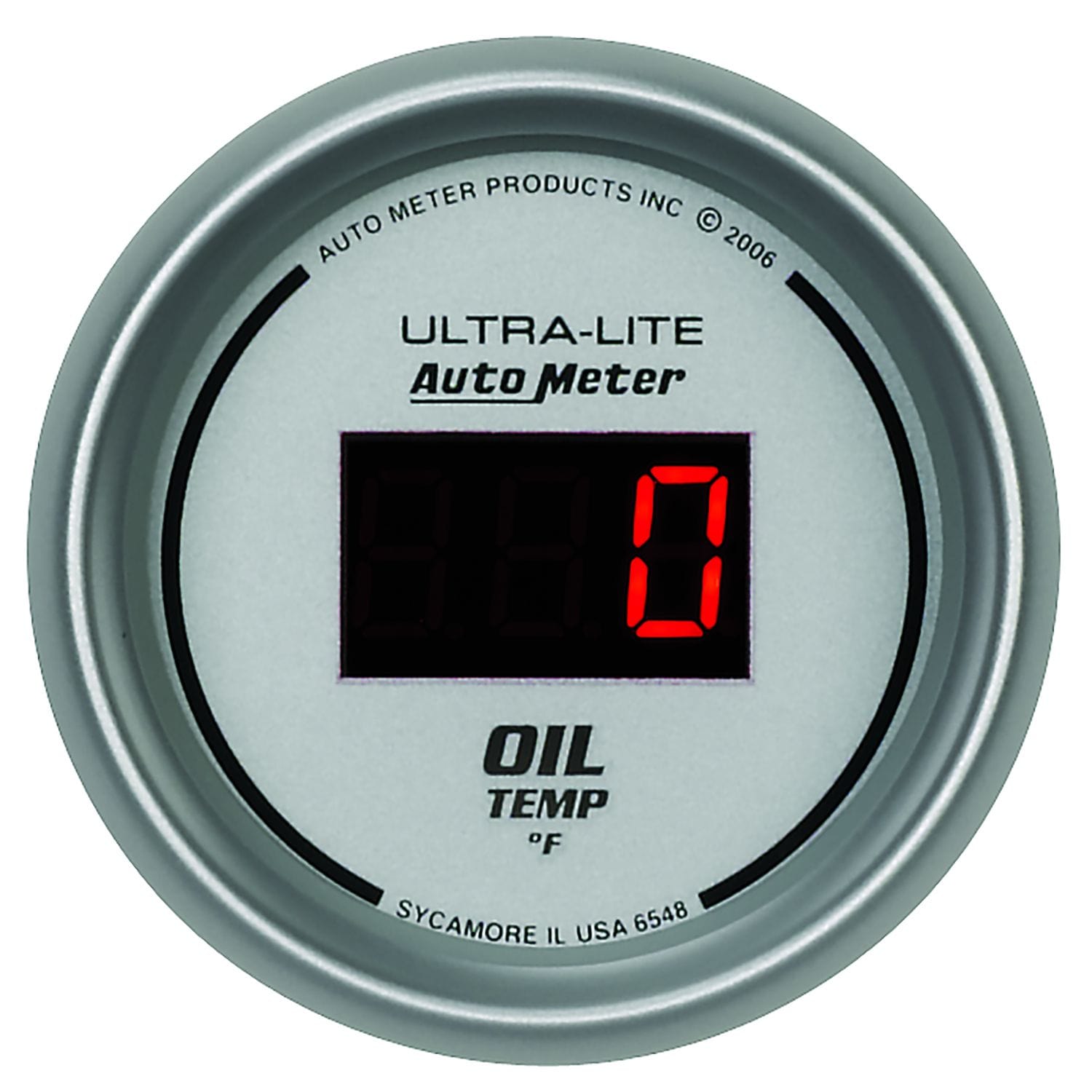 AUTOMETER Digital, In-dash, 2-1/16", 0-340°F Auto Meter Ultra-Lite Digital Series Oil Temperature Gauge AU6548 SR