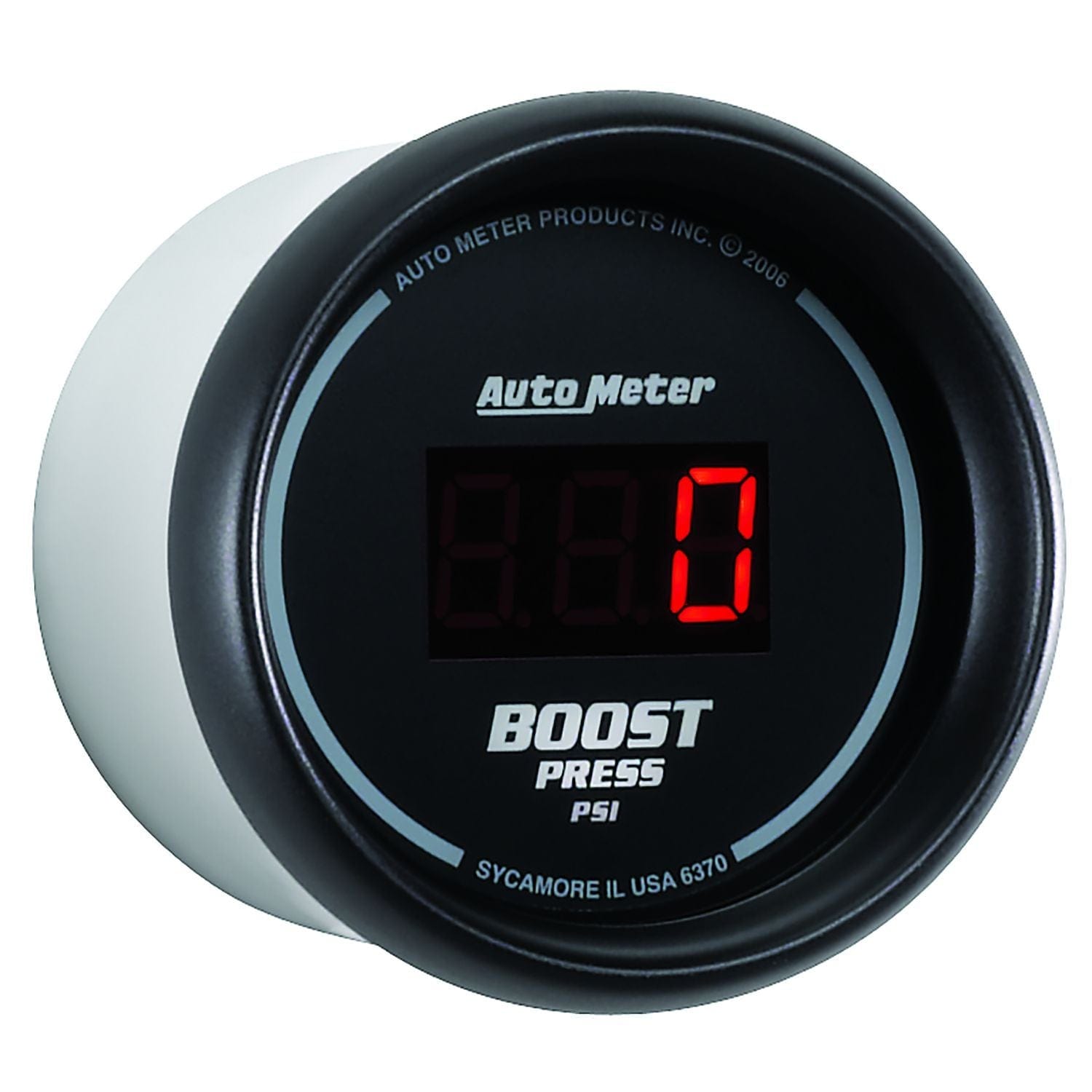 AUTOMETER Digital, In-dash, 2-1/16", 5 - 60 psi Auto Meter Sport-Comp Digital Series Boost Gauge AU6370 SR
