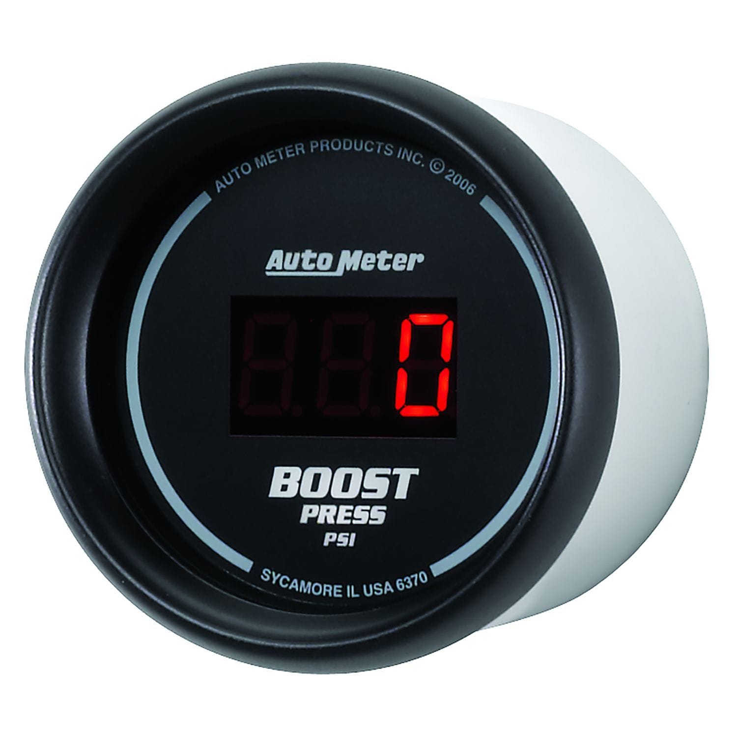 AUTOMETER Digital, In-dash, 2-1/16", 5 - 60 psi Auto Meter Sport-Comp Digital Series Boost Gauge AU6370 SR