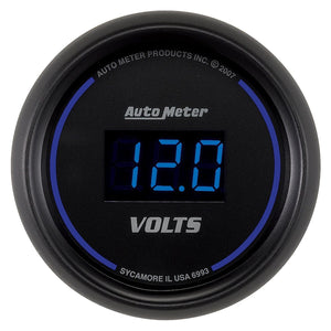 Auto Meter Cobalt Digital Series Voltmeter Gauge AU6993