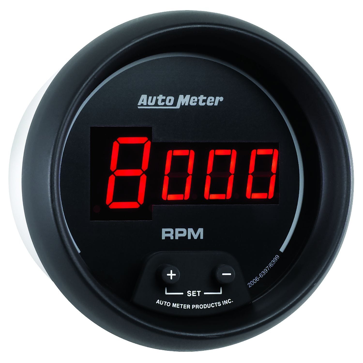 AUTOMETER Digital, In-dash, 3-3/8", 0-10,000 rpm Auto Meter Sport-Comp Digital Series Tachometer AU6397 SR