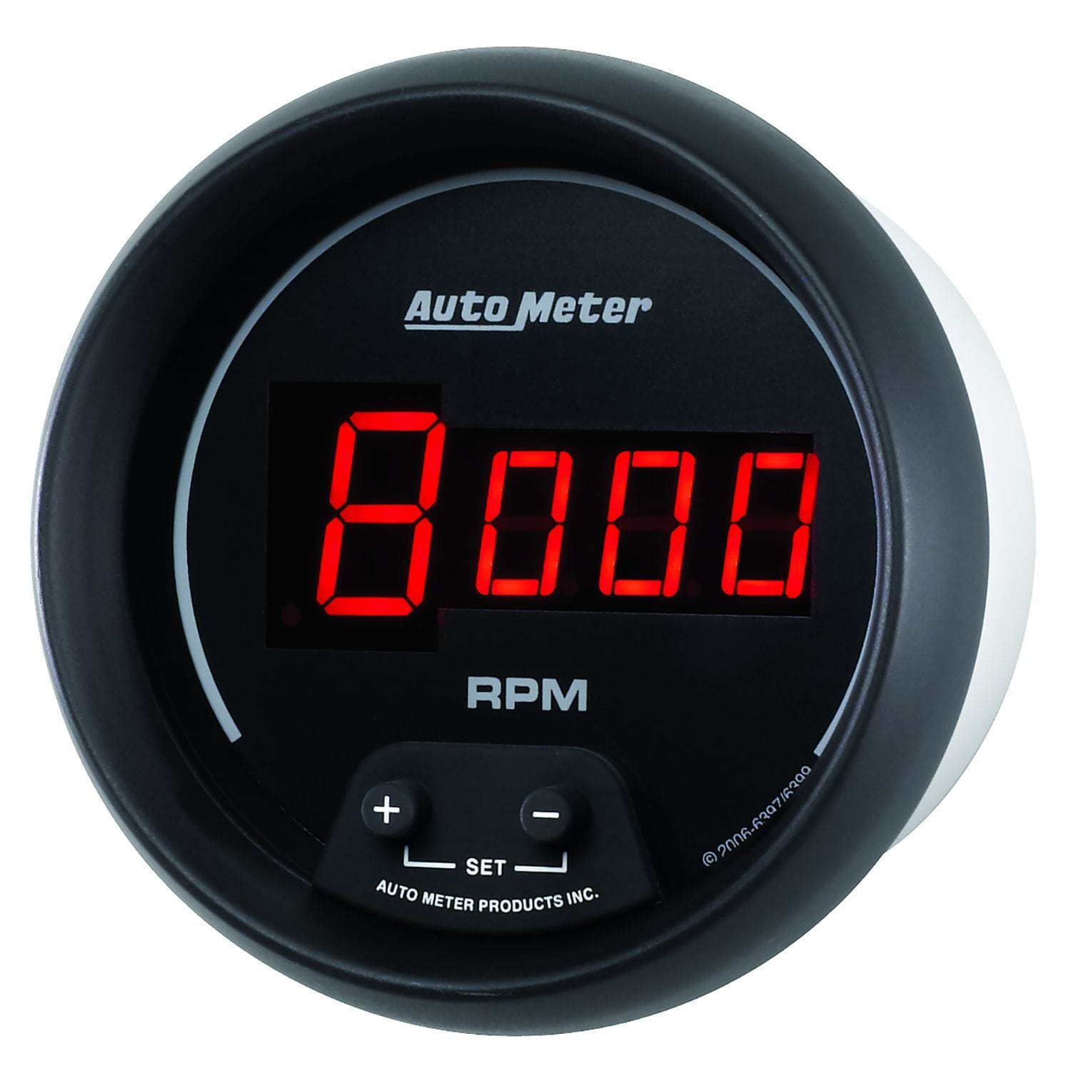 AUTOMETER Digital, In-dash, 3-3/8", 0-10,000 rpm Auto Meter Sport-Comp Digital Series Tachometer AU6397 SR