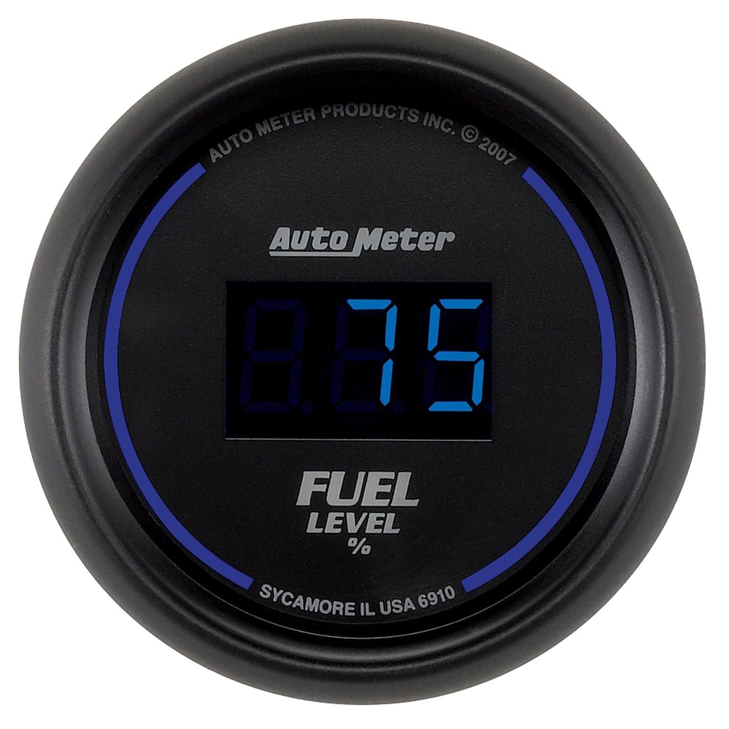 AUTOMETER In-dash, 2-1/16", Programmable, 0-280 ohm, Adjustable Scale w/ 7 pre- Auto Meter Cobalt Digital Series Fuel Level Gauge AU6910 SR