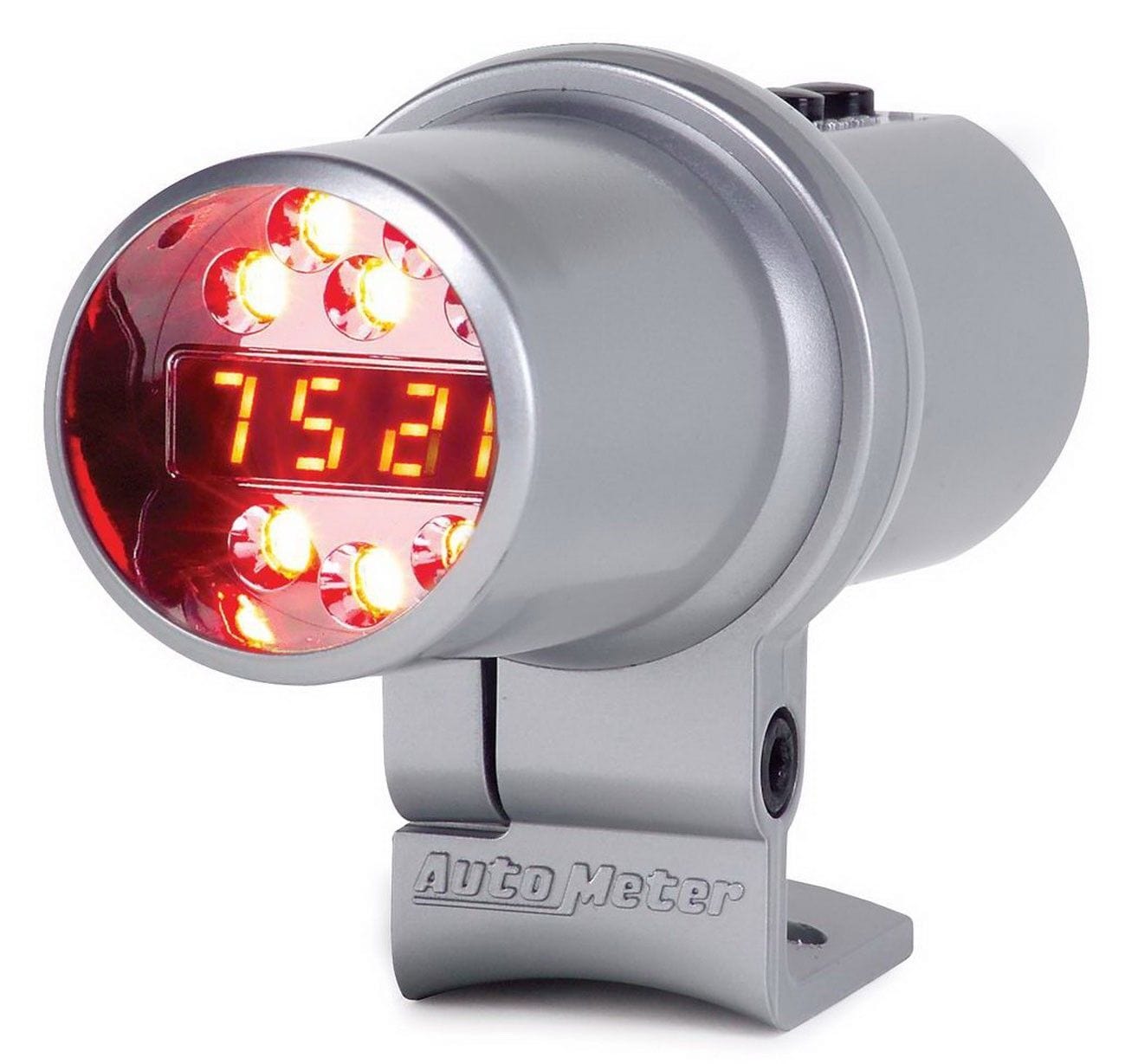 AUTOMETER Pro Shift-Lite, Silver Housing, Multicolour Lens. Auto Meter Level 2 External Digital Pro Shift Light AU5349 SR