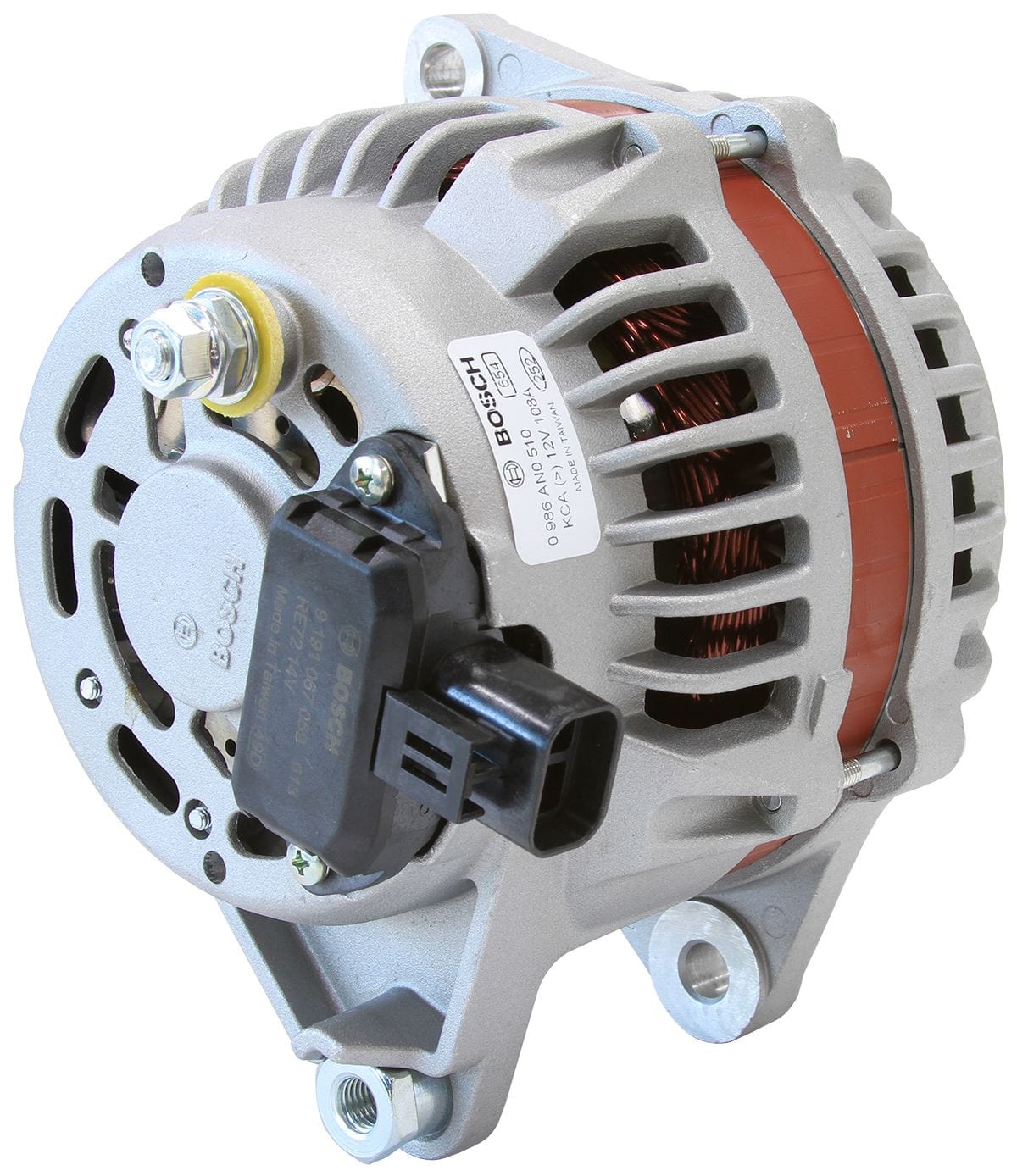 BOSCH Suits Ford Falcon EF-EL 6 Cyl & Mazda Rotary Series 4/5/6 13B Turbo Bosch 12V 110amp Alternator with Serpentine Pulley BOBXF1260A SR