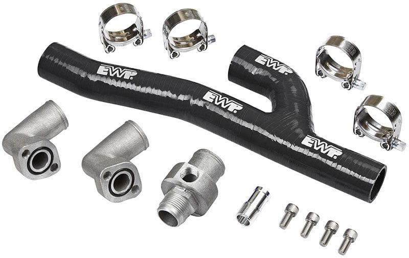 DC Suit BB Chev Davies Craig EWP Header Adaptor Kit - Black DC8621 SR