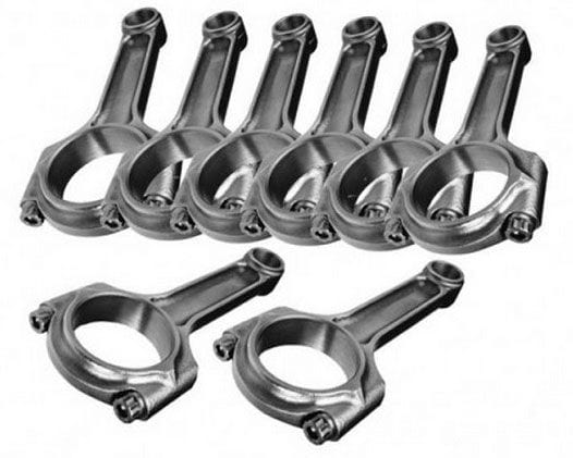 EAGLE 6.000" Length, Bushed Fit Eagle Crankshafts SB Chev 350 Forged I-Beam Conrod Set EACSIR6000BBLW SR