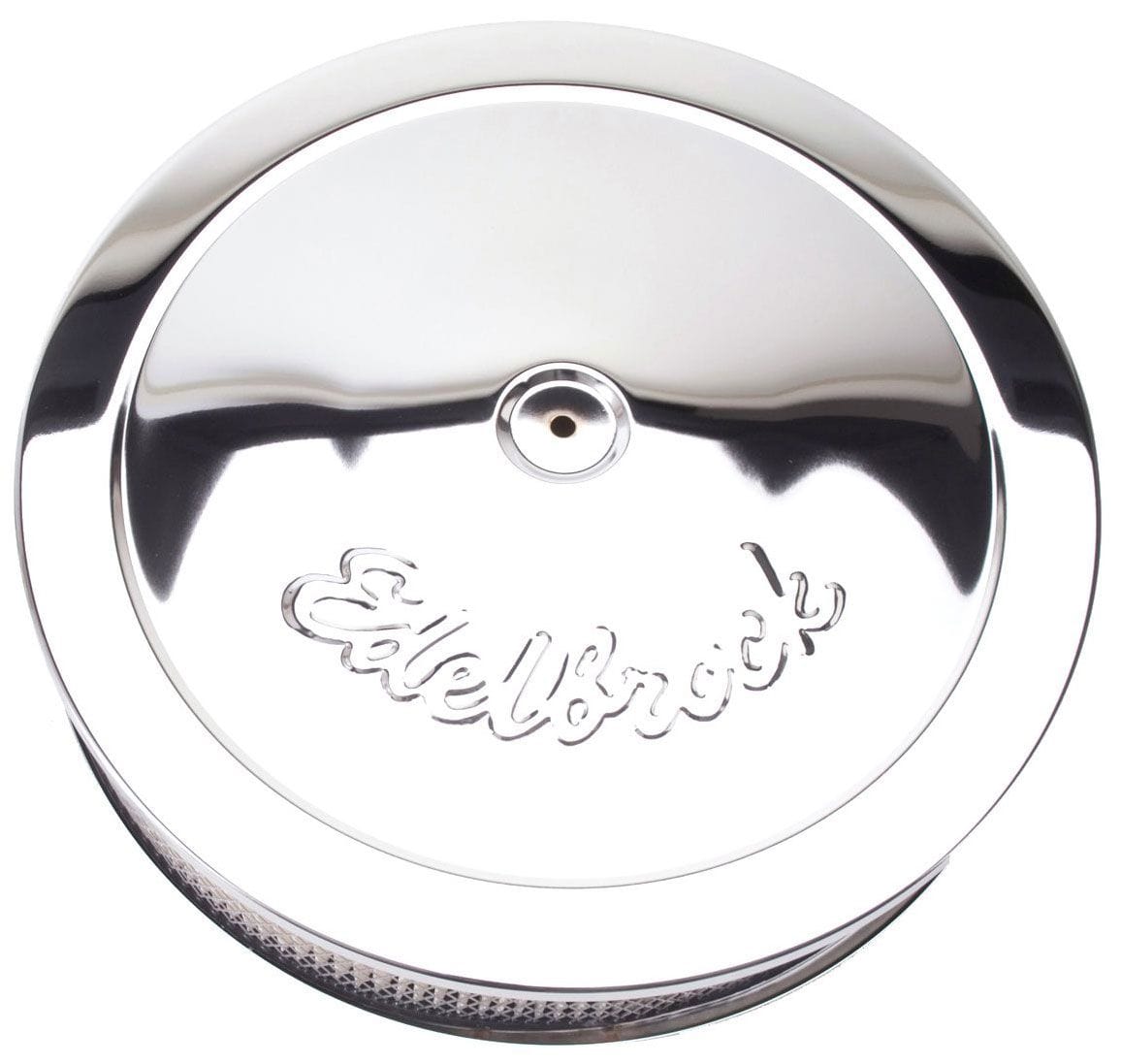 EDELBROCK 14" diameter with 3" element, 3-3/4" overall height Edelbrock Pro-Flo Chrome Air Cleaner ED1221 SR