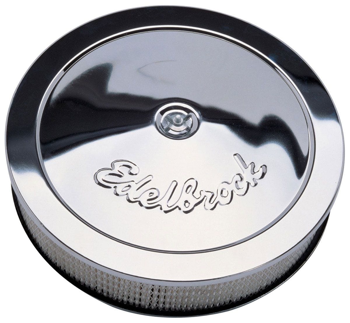 EDELBROCK 14" diameter with 3" element, 3-5/16" overall height Edelbrock Pro-Flo Chrome Air Cleaner ED1207 SR