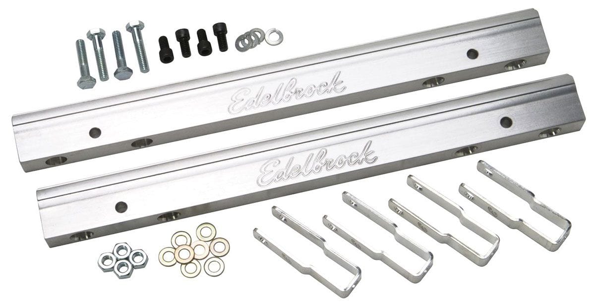 EDELBROCK Big Block Chevy (for use with ED29275 & ED29025 manifolds & standard Edelbrock Replacement Parts for Pro-Flo EFI Systems - Aluminium Fuel Rail Kit ED3633 SR