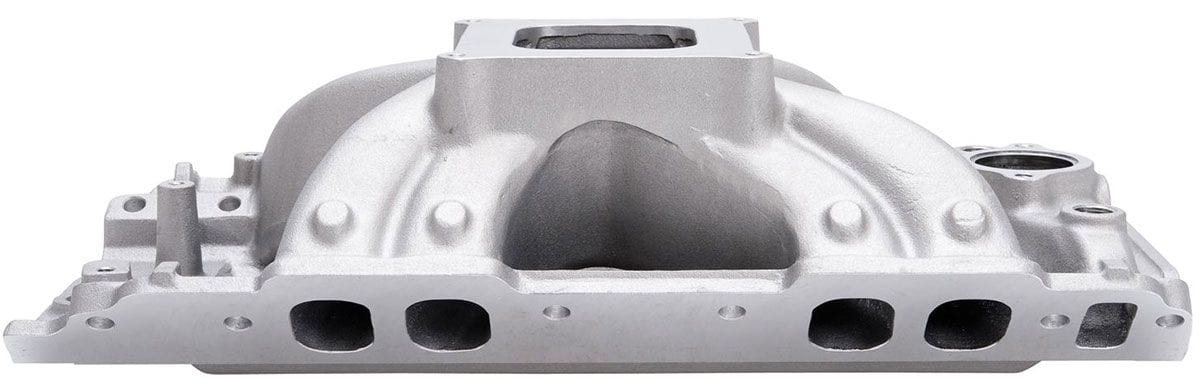 EDELBROCK Big Block Chevy oval port heads, 3500-7500 rpm Edelbrock Victor Jr. 454-O Intake Manifold ED2904 SR