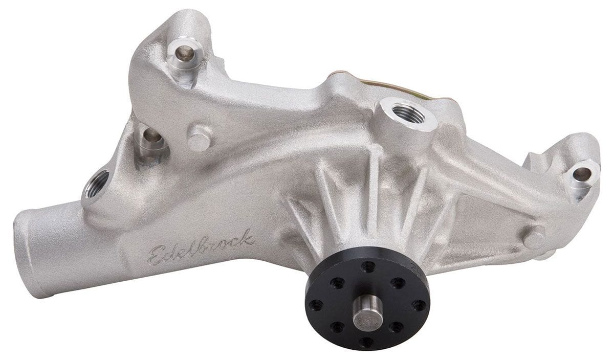 EDELBROCK Big Block Chevy, Short-Style pump for Serpentine Belt, 5/8" pilot sha Edelbrock Victor Series Aluminium Water Pump - Reverse Rotation ED8854 SR