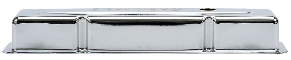 EDELBROCK Chevrolet 262-400 '59-86 (low), 2.8" overall height Edelbrock Signature Series Chrome Valve Covers ED4449 SR