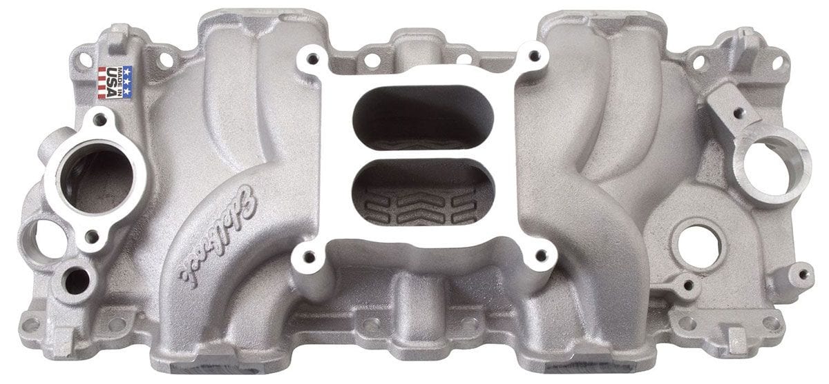 Edelbrock Chevy 348-409 small port, 1500 to 6500 rpm Edelbrock Performer RPM Intake Manifold ED7158 SR