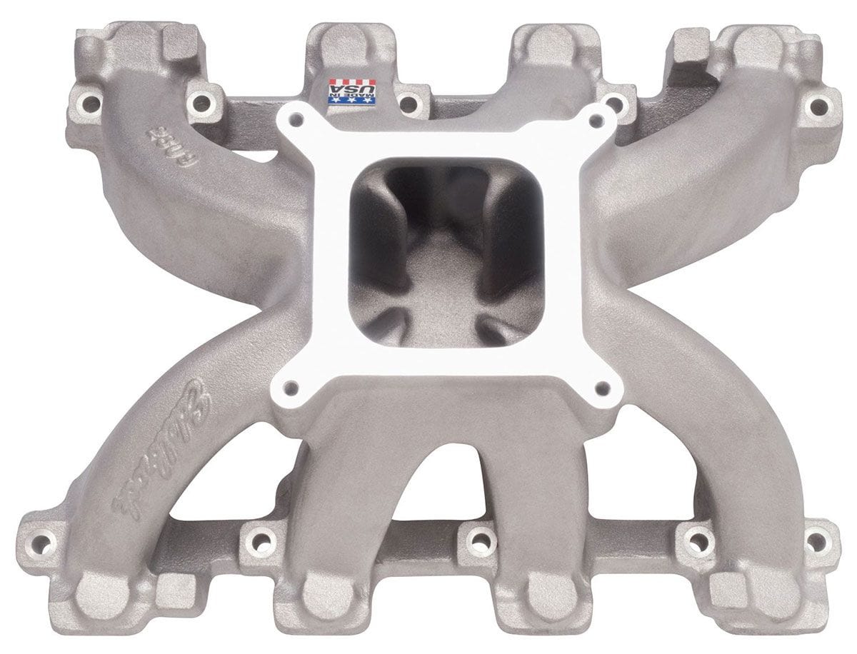 EDELBROCK Chevy LS1-LS2, for use with carburettor, 3500-8000 rpm Edelbrock Super Victor LS1 Intake Manifold ED28097 SR