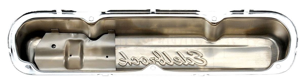 EDELBROCK Chrysler 318-340-360 V8 '65-91, 3.2" overall height Edelbrock Signature Series Chrome Valve Covers ED4495 SR
