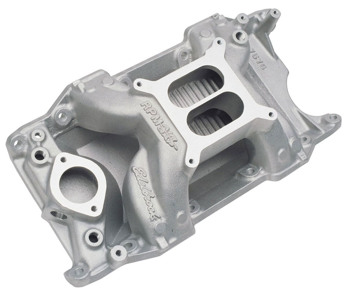 EDELBROCK Chrysler 318-360, 1500-6500 rpm Edelbrock RPM Air-Gap 340/360 Intake Manifold ED7576 SR