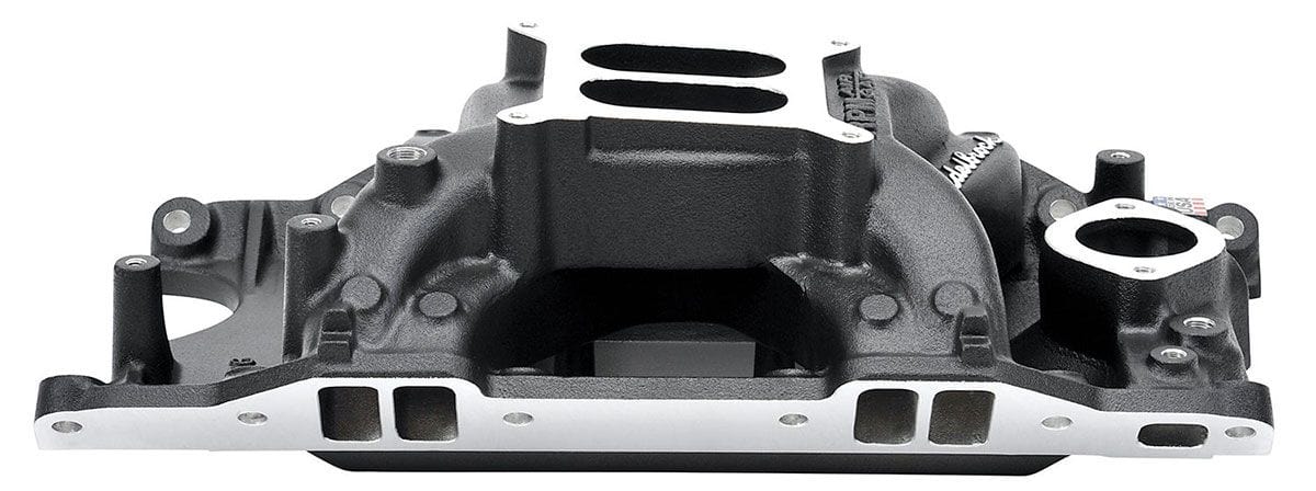 EDELBROCK Chrysler 318-360, 1500-6500 rpm Edelbrock RPM Air-Gap 340/360 Intake Manifold ED75763 SR