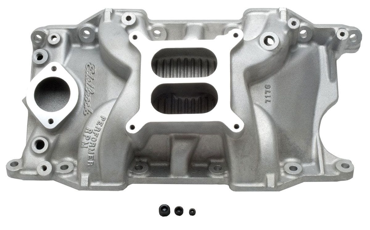 EDELBROCK Chrysler 318-360, 1500 to 6500 rpm Edelbrock Performer RPM Intake Manifold ED7176 SR