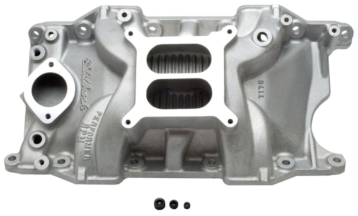 EDELBROCK Chrysler 318-360, 1500 to 6500 rpm Edelbrock Performer RPM Intake Manifold ED7176 SR