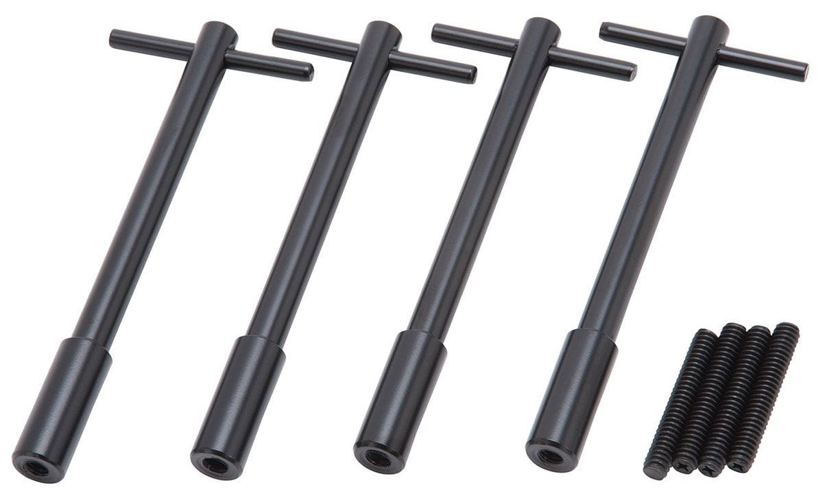 EDELBROCK Edelbrock 5" Black Wing Nuts (4 pack) ED44023 SR