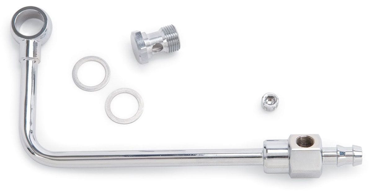 EDELBROCK Edelbrock CHROMED STEEL FUEL LINE FOR ED ED8126 SR